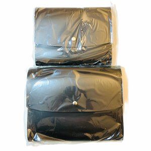 Upcycled Italian Leather Travel Case 2 pc set